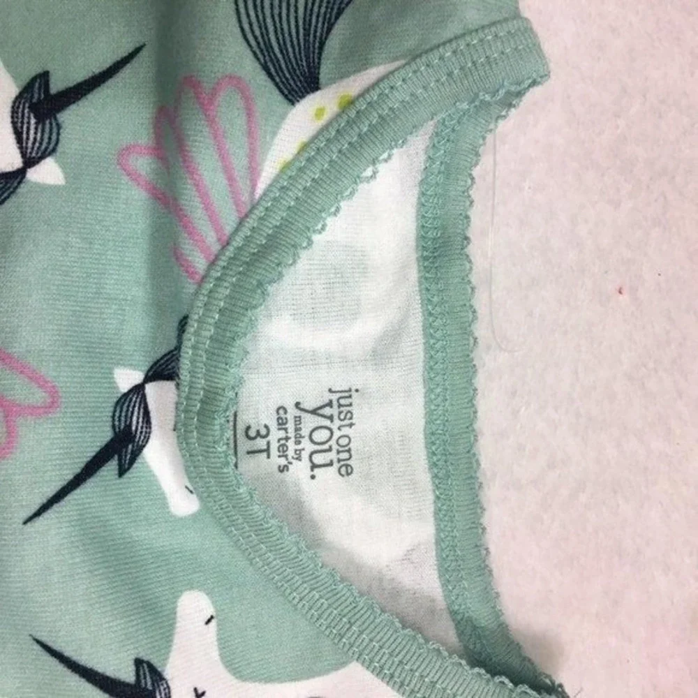 NWT Carter's Child of Mine 2‑Piece Cotton Pajama Set 3T – Unicorn NEW‎